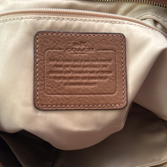 COACH - Rich Brown Leather Carrie Tote with Silver Hardware-F23284